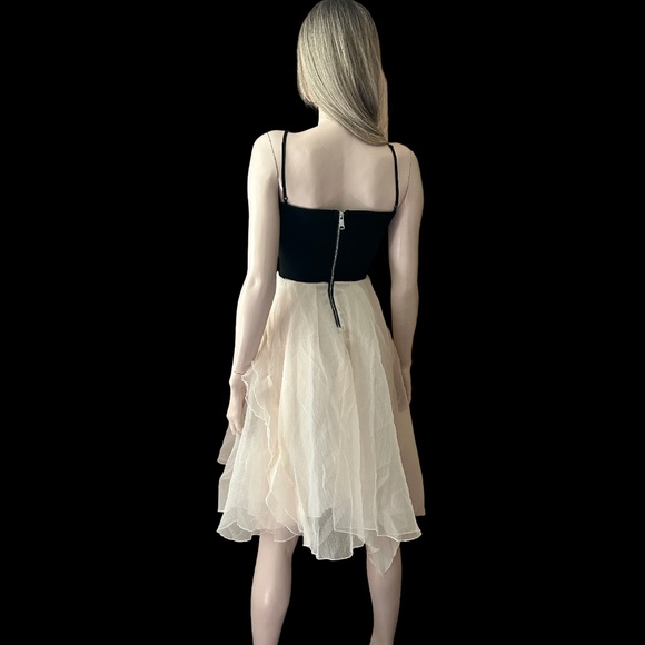 Fofopop Yuefa Fit & Flare Cocktail Dress Organza Party Special Occasion Ruffles - Picture 4 of 14